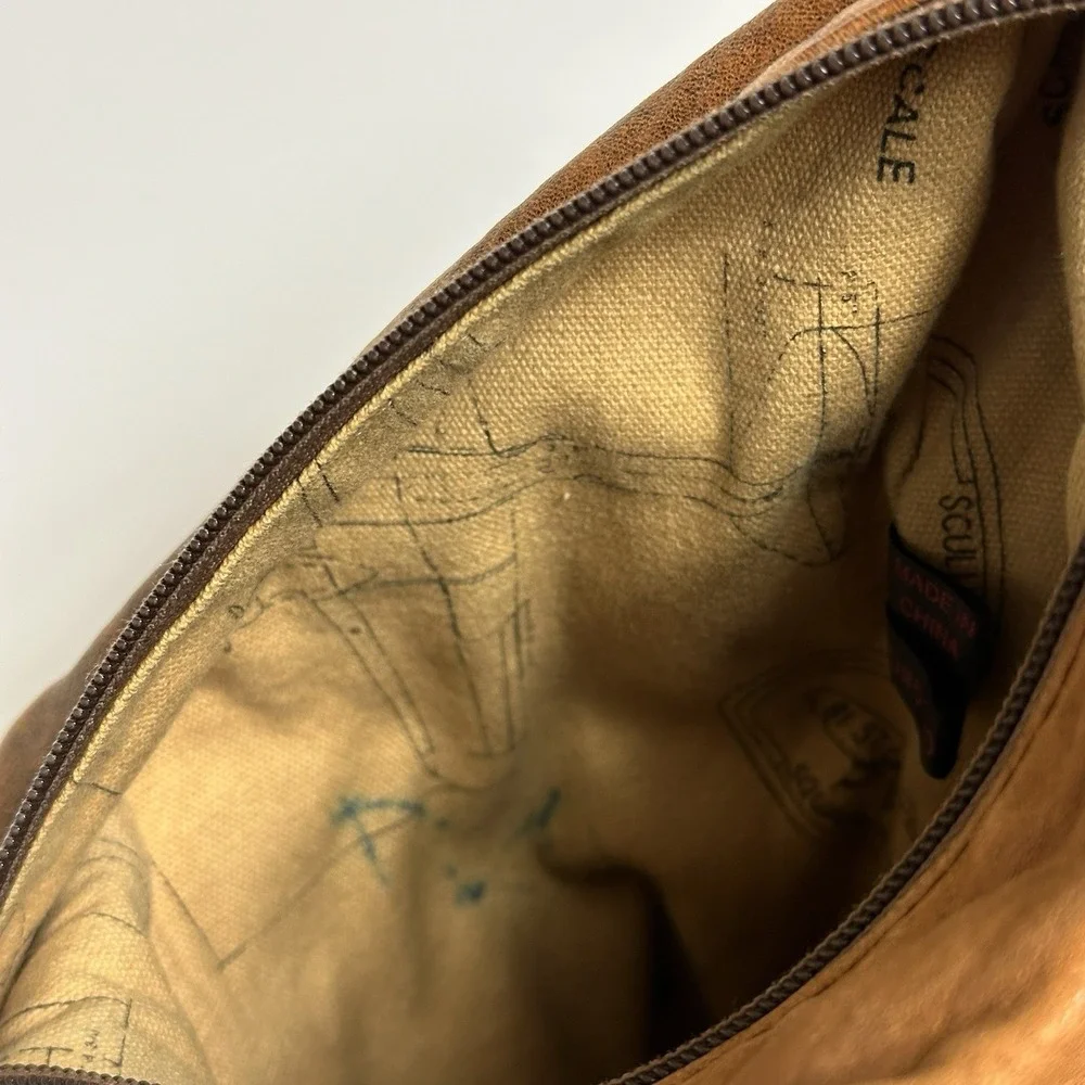 Scully Aero Squadron Vintage Leather Convertible Sling/Backpack Shoulder Bag